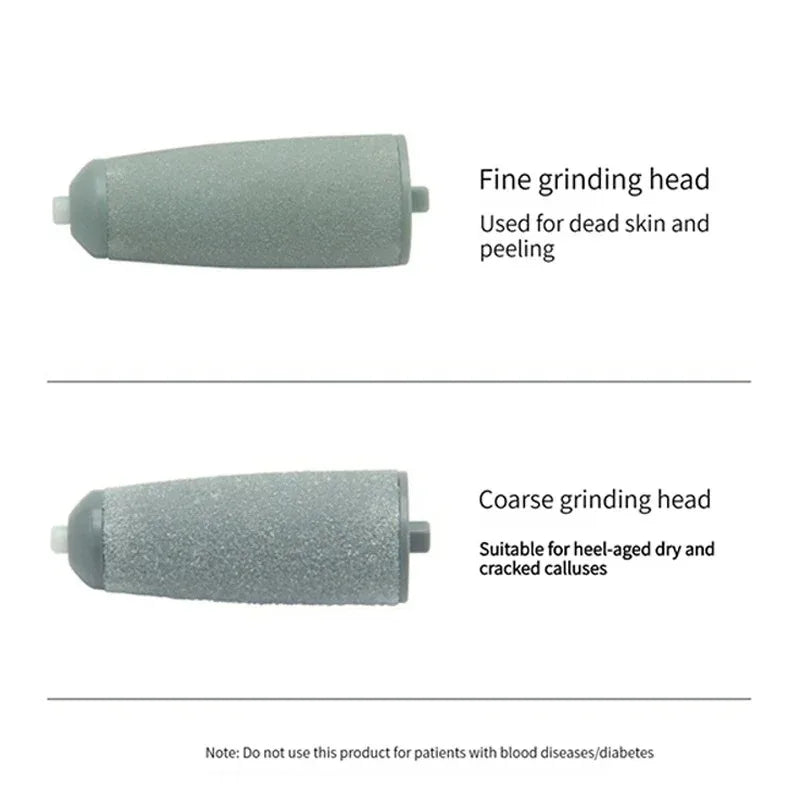 Oppladbar elektrisk fotfil – profesjonell fjerning av hard hud og liktorn for hæler, laget av ABS-materiale, pedikyrverktøy med dobbel hastighetsfunksjon