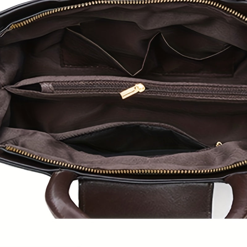 Women's Animal Printed Handbag, Fashion Large Capacity PU Leather Crossbody Bag, Versatile Outdoor Storage Bag