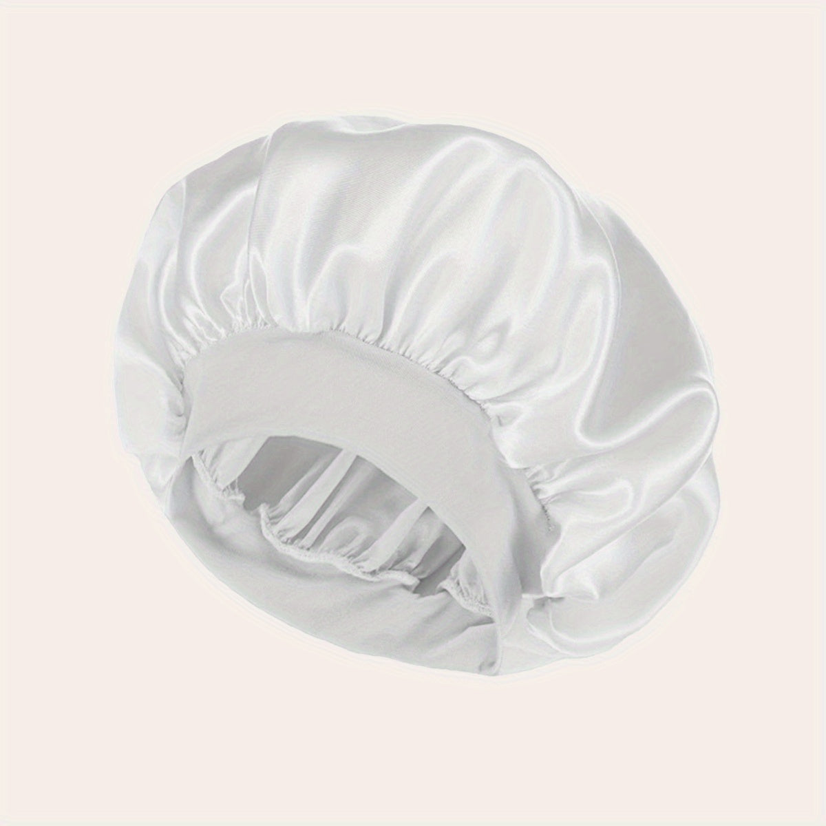 1 Pcs Satin Sleep Cap For Women, Wide Elastic Band Sleep Cap, Fashion Satin Cap For Sleeping, Night Sleeping Head Cover
