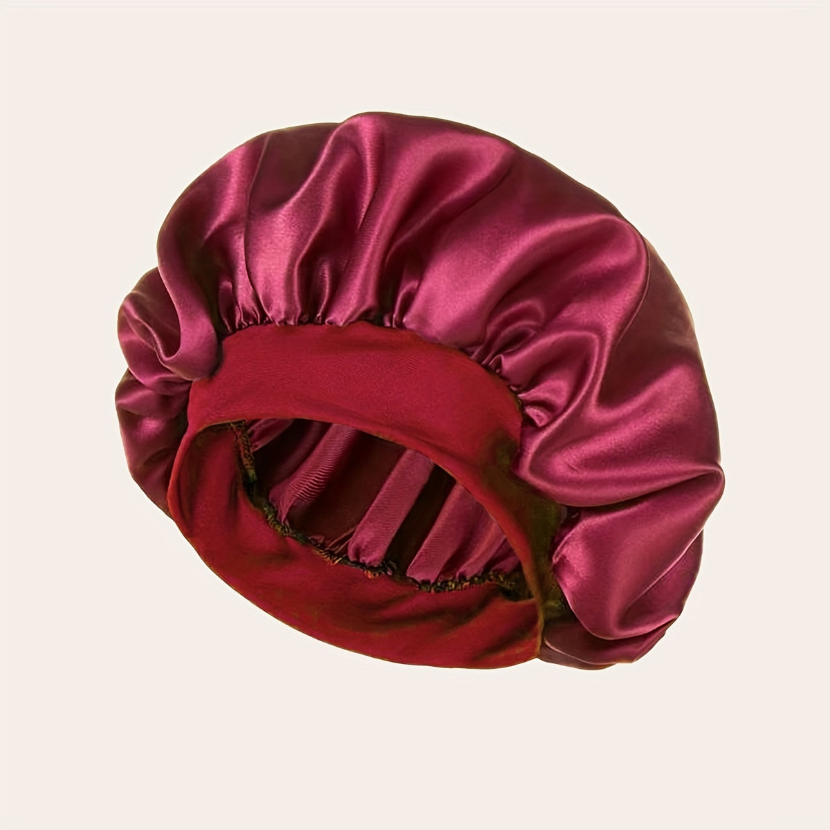 1 Pcs Satin Sleep Cap For Women, Wide Elastic Band Sleep Cap, Fashion Satin Cap For Sleeping, Night Sleeping Head Cover