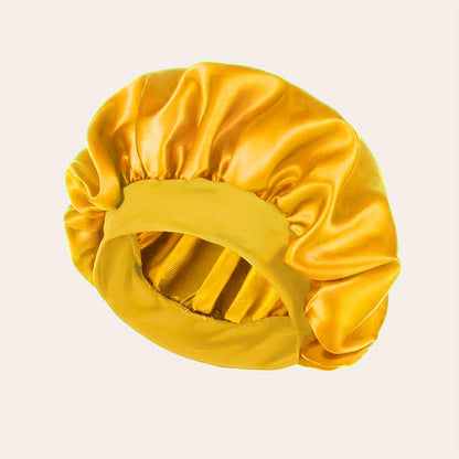 1 Pcs Satin Sleep Cap For Women, Wide Elastic Band Sleep Cap, Fashion Satin Cap For Sleeping, Night Sleeping Head Cover