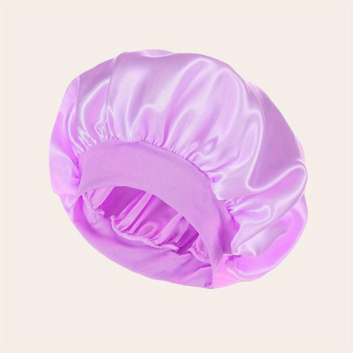1 Pcs Satin Sleep Cap For Women, Wide Elastic Band Sleep Cap, Fashion Satin Cap For Sleeping, Night Sleeping Head Cover