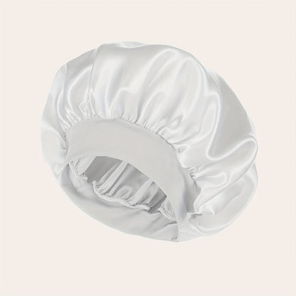 1 Pcs Satin Sleep Cap For Women, Wide Elastic Band Sleep Cap, Fashion Satin Cap For Sleeping, Night Sleeping Head Cover