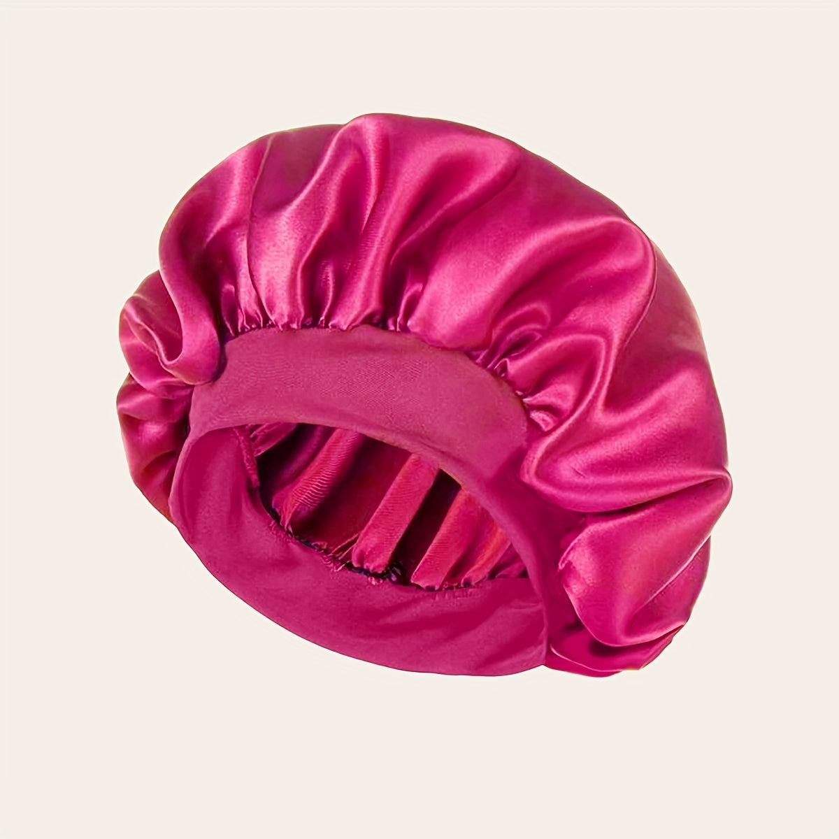 1 Pcs Satin Sleep Cap For Women, Wide Elastic Band Sleep Cap, Fashion Satin Cap For Sleeping, Night Sleeping Head Cover