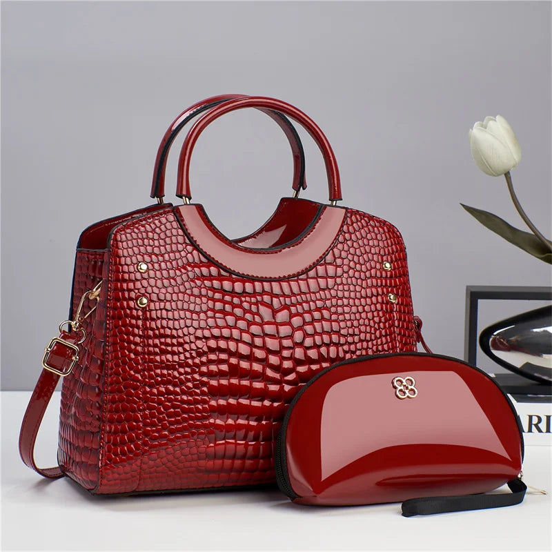 2024 Bags Women Handbags Ladies Trendy Products Pu Leather Handbag Set for Lady Tote Bag