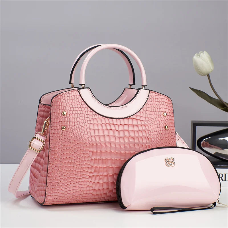 2024 Bags Women Handbags Ladies Trendy Products Pu Leather Handbag Set for Lady Tote Bag