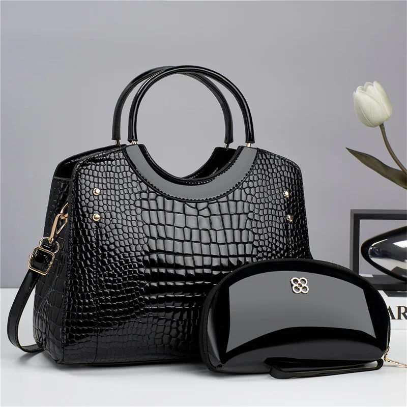 2024 Bags Women Handbags Ladies Trendy Products Pu Leather Handbag Set for Lady Tote Bag