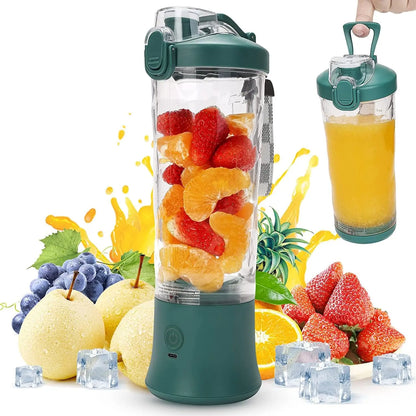 2024 Hot Sale A9 600ML Fruit Blender Electric USB Rechargeable Portable Small Blender Portable Mini Blender