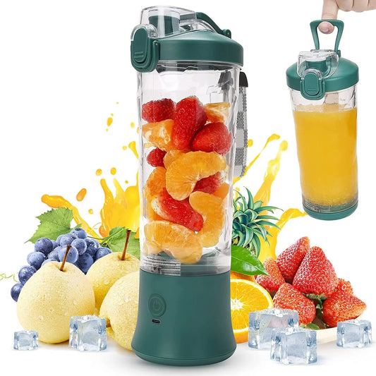 2024 Hot Sale A9 600ML Fruit Blender Electric USB Rechargeable Portable Small Blender Portable Mini Blender