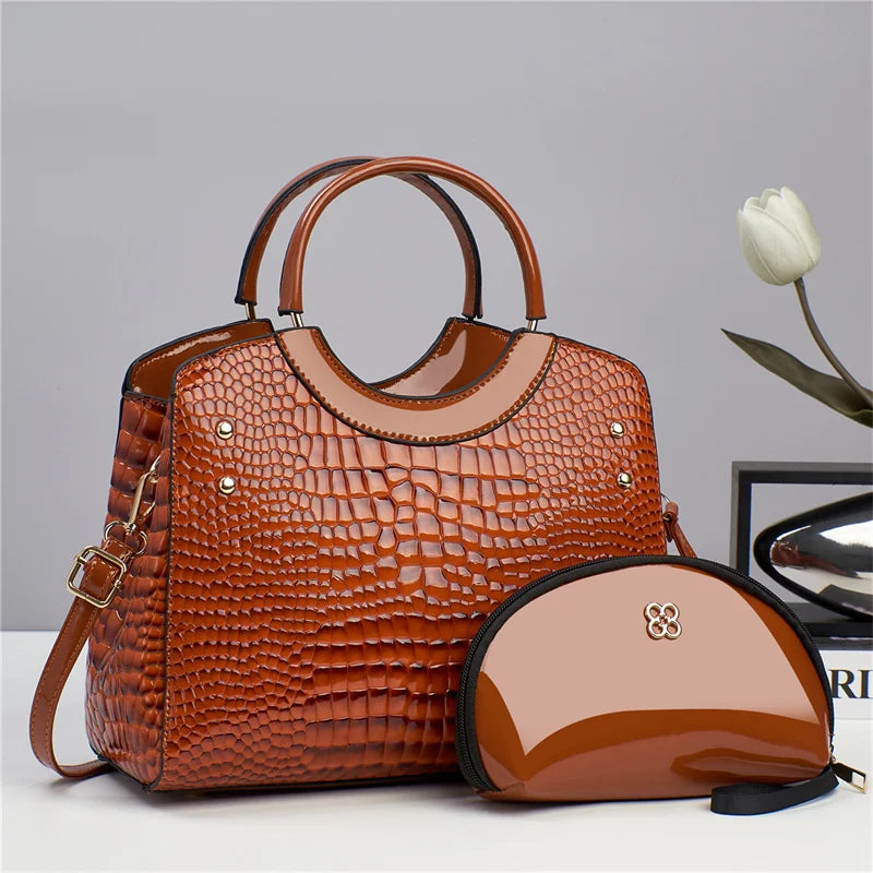 2024 Bags Women Handbags Ladies Trendy Products Pu Leather Handbag Set for Lady Tote Bag