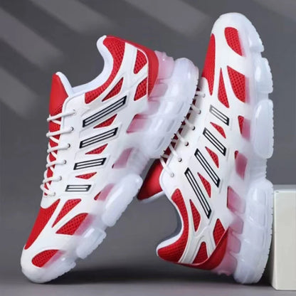 Menns Pustende Løpesko - Lette og Moteriktige Trendy Fargerike Casual Sportsko"