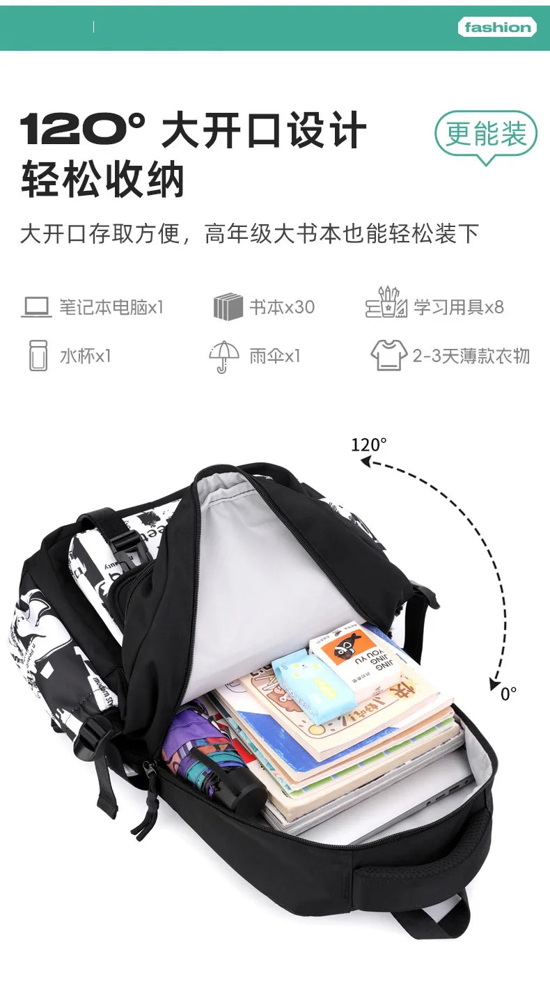 NEW Children Orthopedics School Bags Kids Backpack In Primary Schoolbag For Teenager Boys Waterproof Backpacks Book Bag mochila