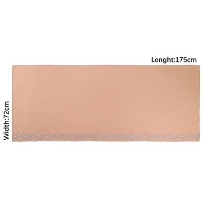 Embroidery Lace Chiffon Hijabs for women Vine Heavy Pearl Industry Edge Long Scarf Light Scarf Headscarf Shawl Turban Ramadan