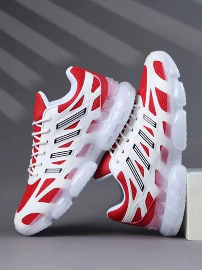 Menns Pustende Løpesko - Lette og Moteriktige Trendy Fargerike Casual Sportsko"