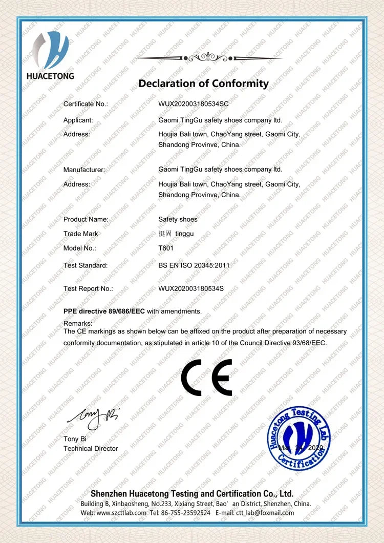 Sikkerhetssko for Menn med Ståltupp og Roterende Knapp - Punkteringssikre Arbeidssko med Luftpute"