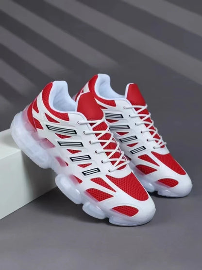 Menns Pustende Løpesko - Lette og Moteriktige Trendy Fargerike Casual Sportsko"