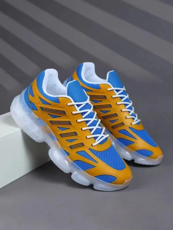 Menns Pustende Løpesko - Lette og Moteriktige Trendy Fargerike Casual Sportsko"