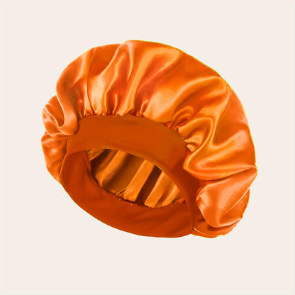 1 Pcs Satin Sleep Cap For Women, Wide Elastic Band Sleep Cap, Fashion Satin Cap For Sleeping, Night Sleeping Head Cover