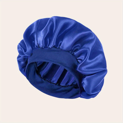 1 Pcs Satin Sleep Cap For Women, Wide Elastic Band Sleep Cap, Fashion Satin Cap For Sleeping, Night Sleeping Head Cover