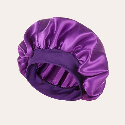 1 Pcs Satin Sleep Cap For Women, Wide Elastic Band Sleep Cap, Fashion Satin Cap For Sleeping, Night Sleeping Head Cover