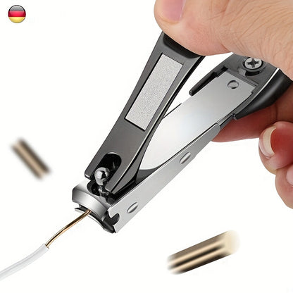 Nail Clipper, Stainless Steel Finger Toenail Clipper Manicure Nail Cutter For Men Women