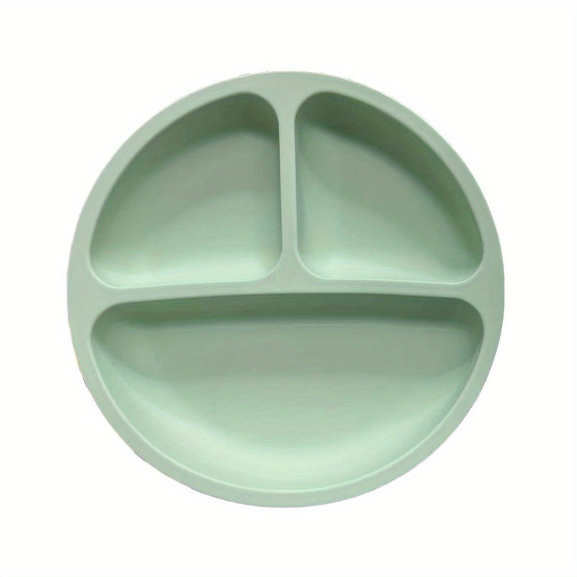 100% Silicone Suction Plates For Babies & Toddlers - Stay Put Divided Design, Microwave & Dishwasher Safe!