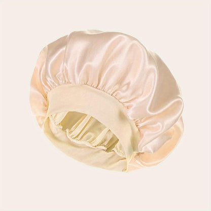 1 Pcs Satin Sleep Cap For Women, Wide Elastic Band Sleep Cap, Fashion Satin Cap For Sleeping, Night Sleeping Head Cover